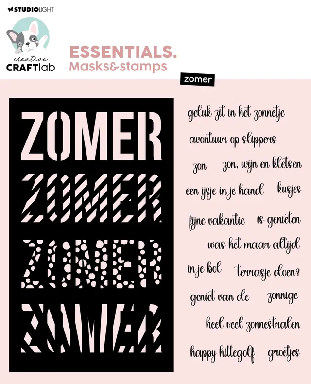 Studio Light Creative Craftlab Zomer maske og stempel sommer