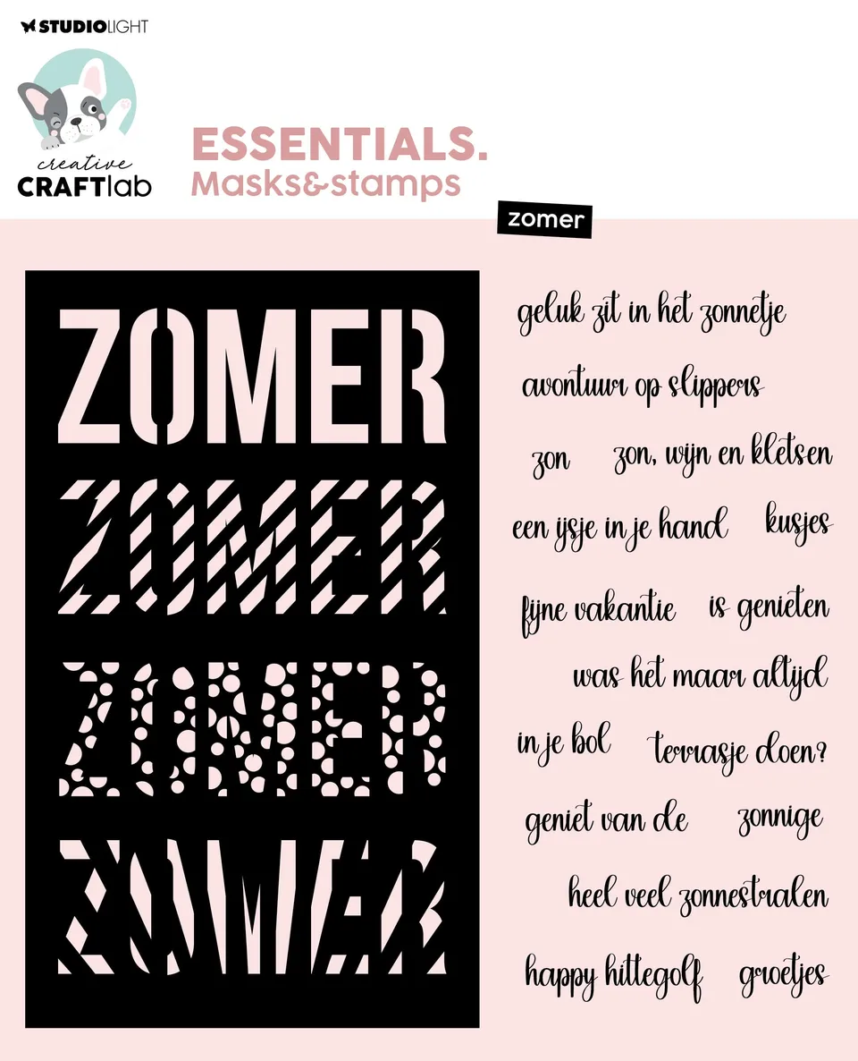 Studio Light Creative Craftlab Zomer maske og stempel sommer
