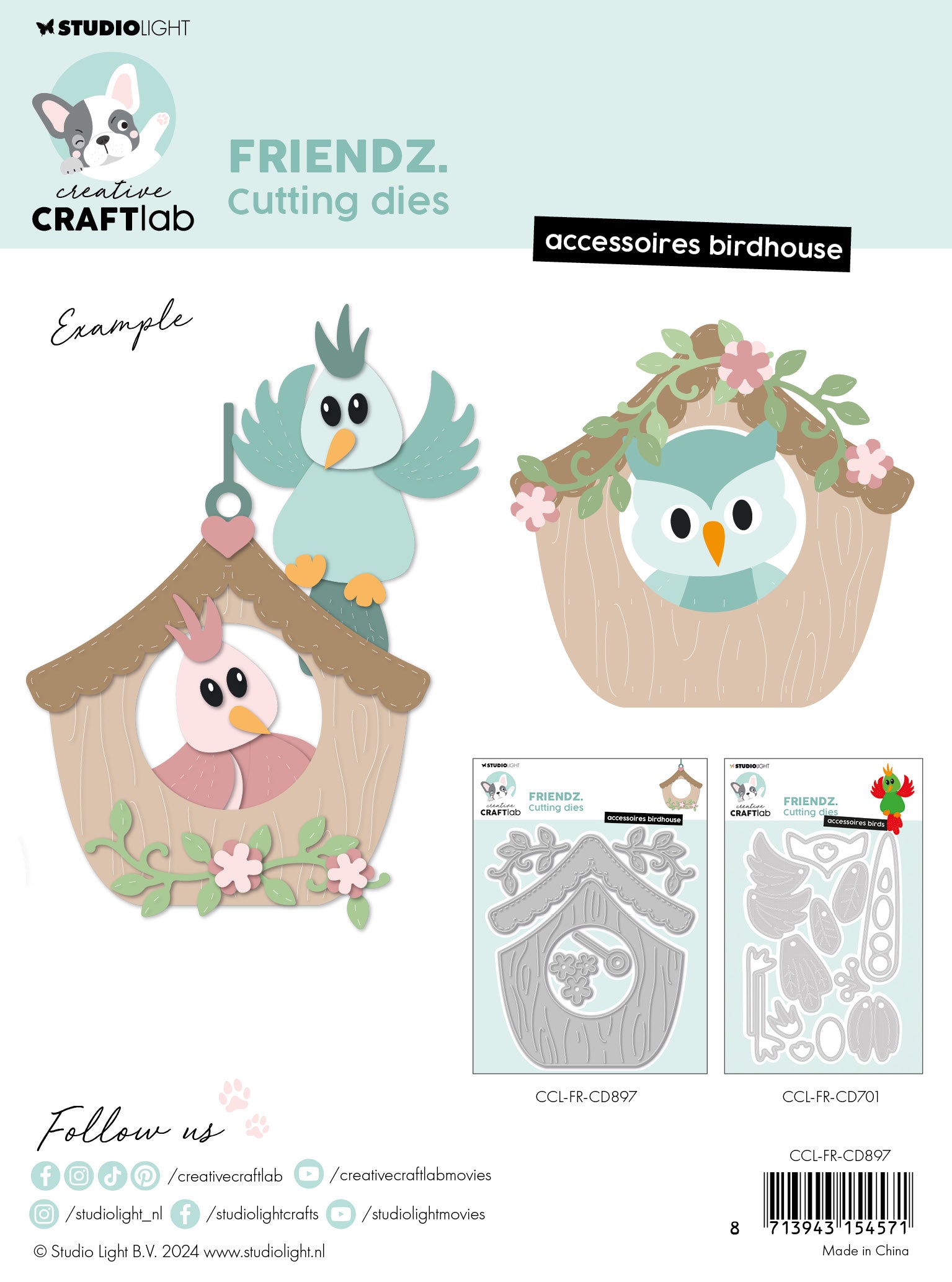 Studio Light Friendz Accessoires Birdhouse dies fuglehus
