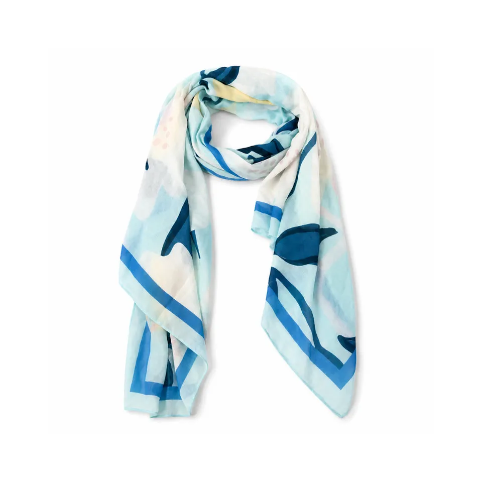 K&Co. Sunset Spritz sommerskjerf lemon 180 cm