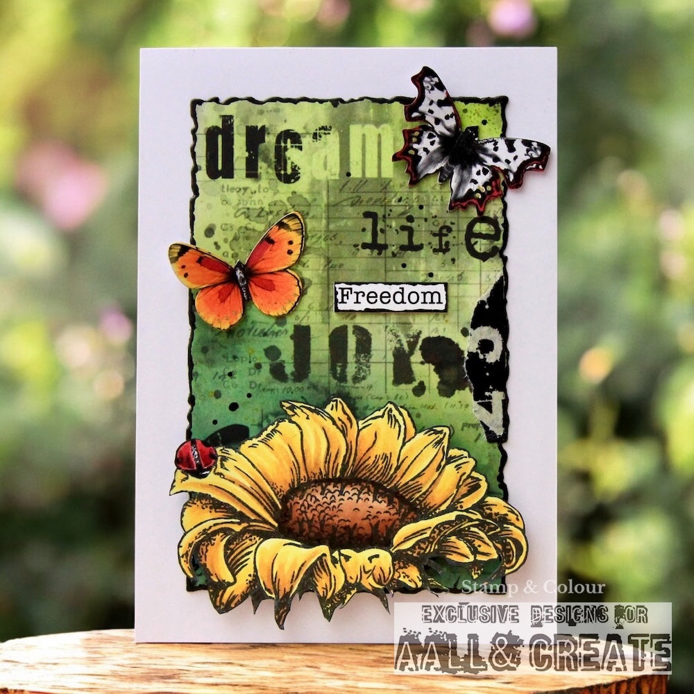 Aall & Create PA-45 Moss Residue designpapir A4 10 ark 350 gsm