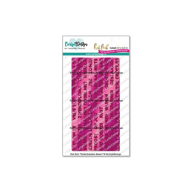 CarlijnDesign Onderteksten CDHF-0037 hot foil-plate sommer 6,9x13,9