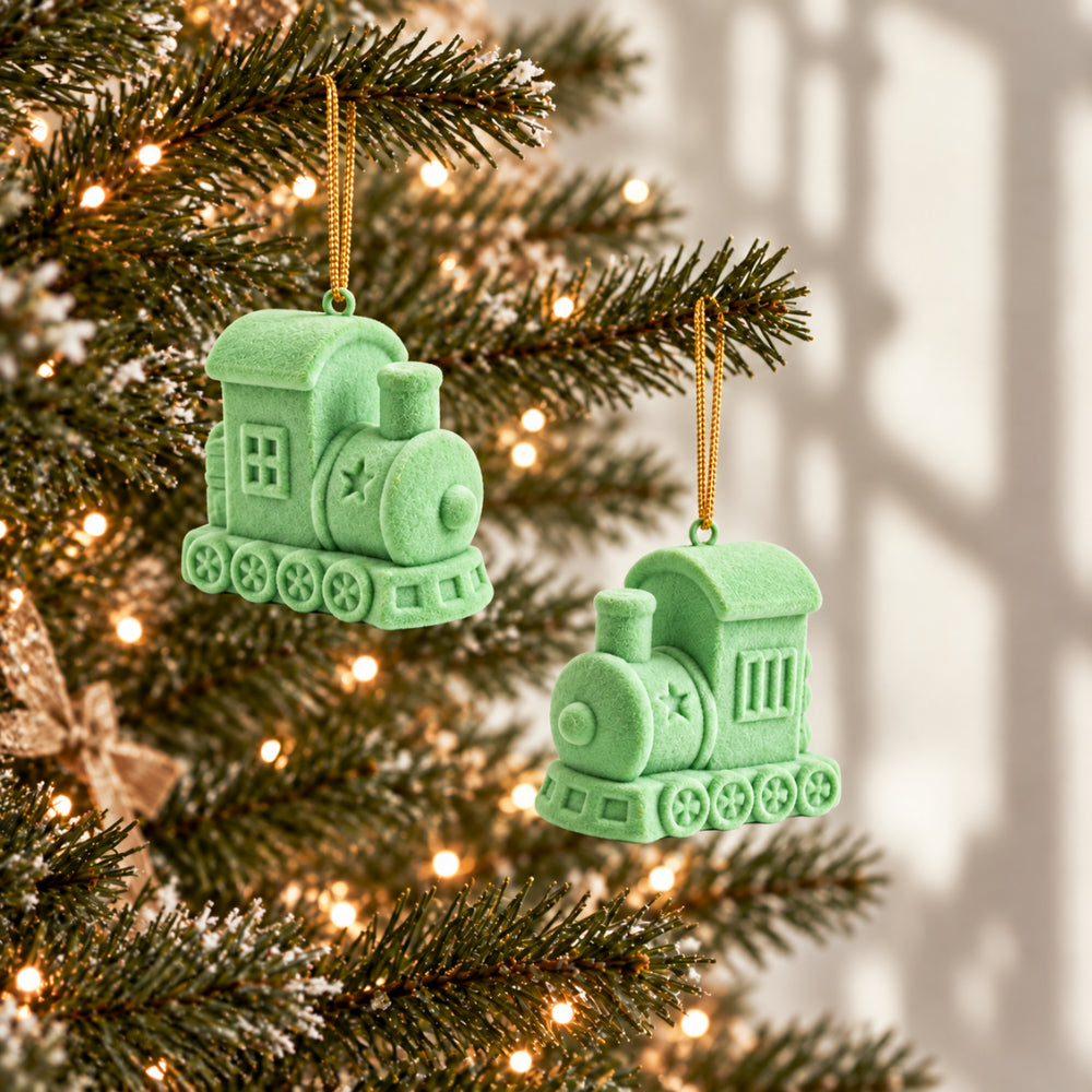 KaiserCraft Holly Days tog juletrepynt 2-pk grønn