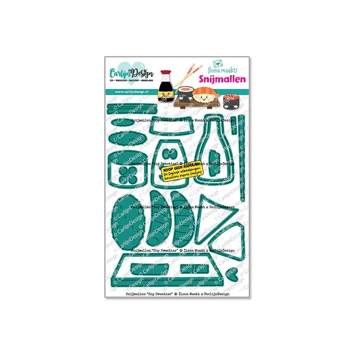 CarlijnDesign Soy Sweeties CDSN-0391 dies sushi matmotiv