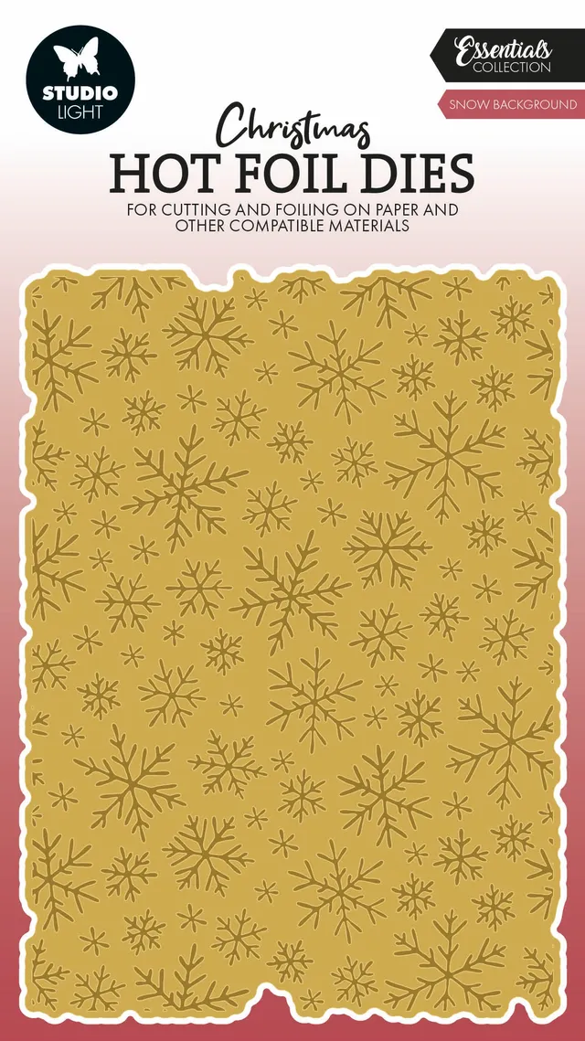 Studio Light Essentials Snow Background hotfoilplate 105x148 mm