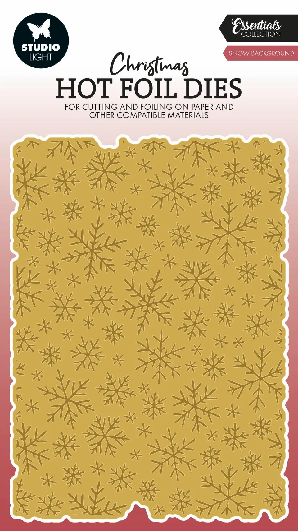 Studio Light Essentials Snow Background hotfoilplate 105x148 mm
