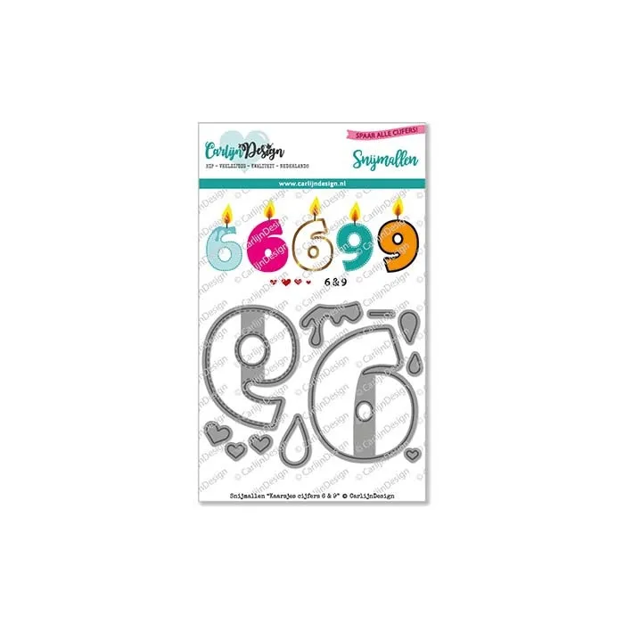 CarlijnDesign Kaarsjes 6+9 CDSN-0143 dies bursdag