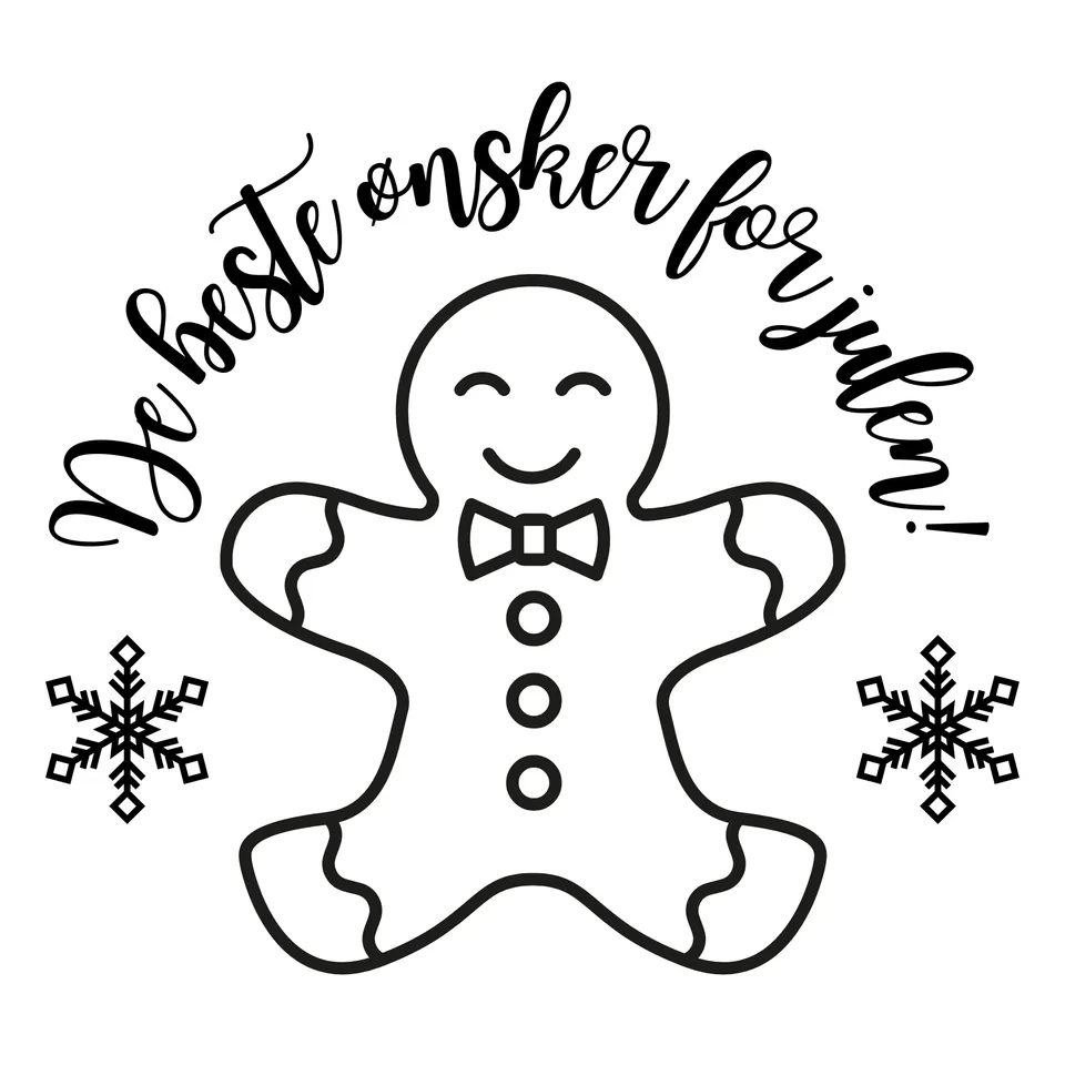 Papirglede De beste ønsker for julen digitalt stempel jul