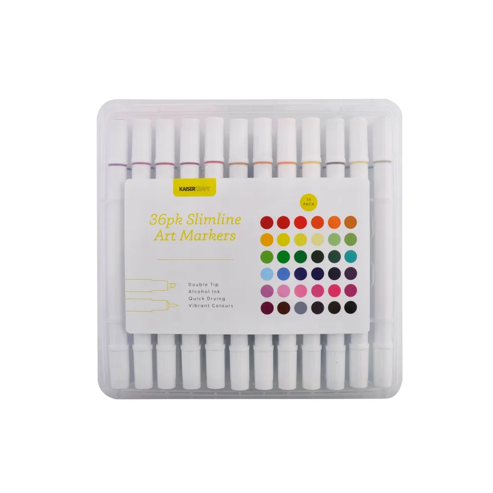 KaiserCraft Slimline Art Markers tusjer 36 farger