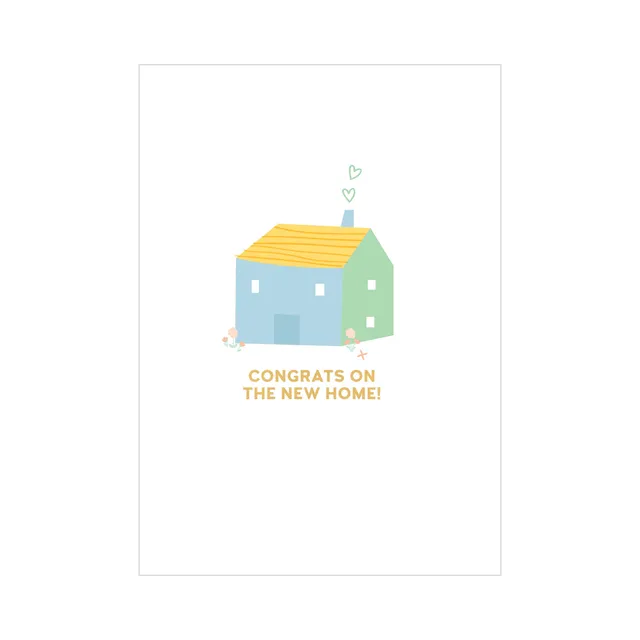KaiserCraft Greeting Card Congrats New Home gratulasjonskort blankt