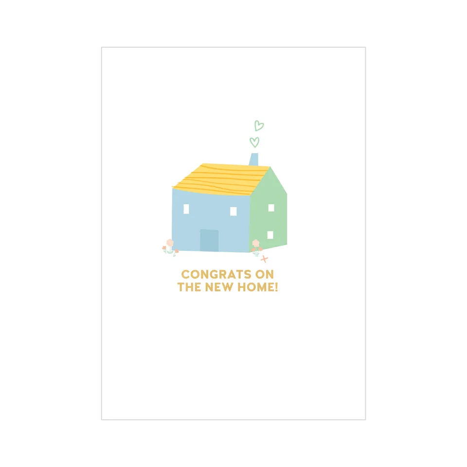 KaiserCraft Greeting Card Congrats New Home gratulasjonskort blankt