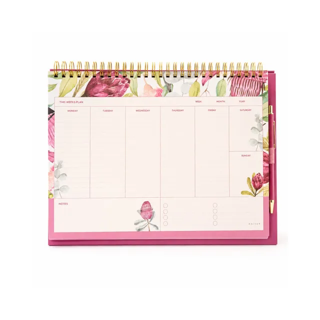 KaiserCraft 2027 Spiral Desk Planner skrivebordskalender eucalyptus