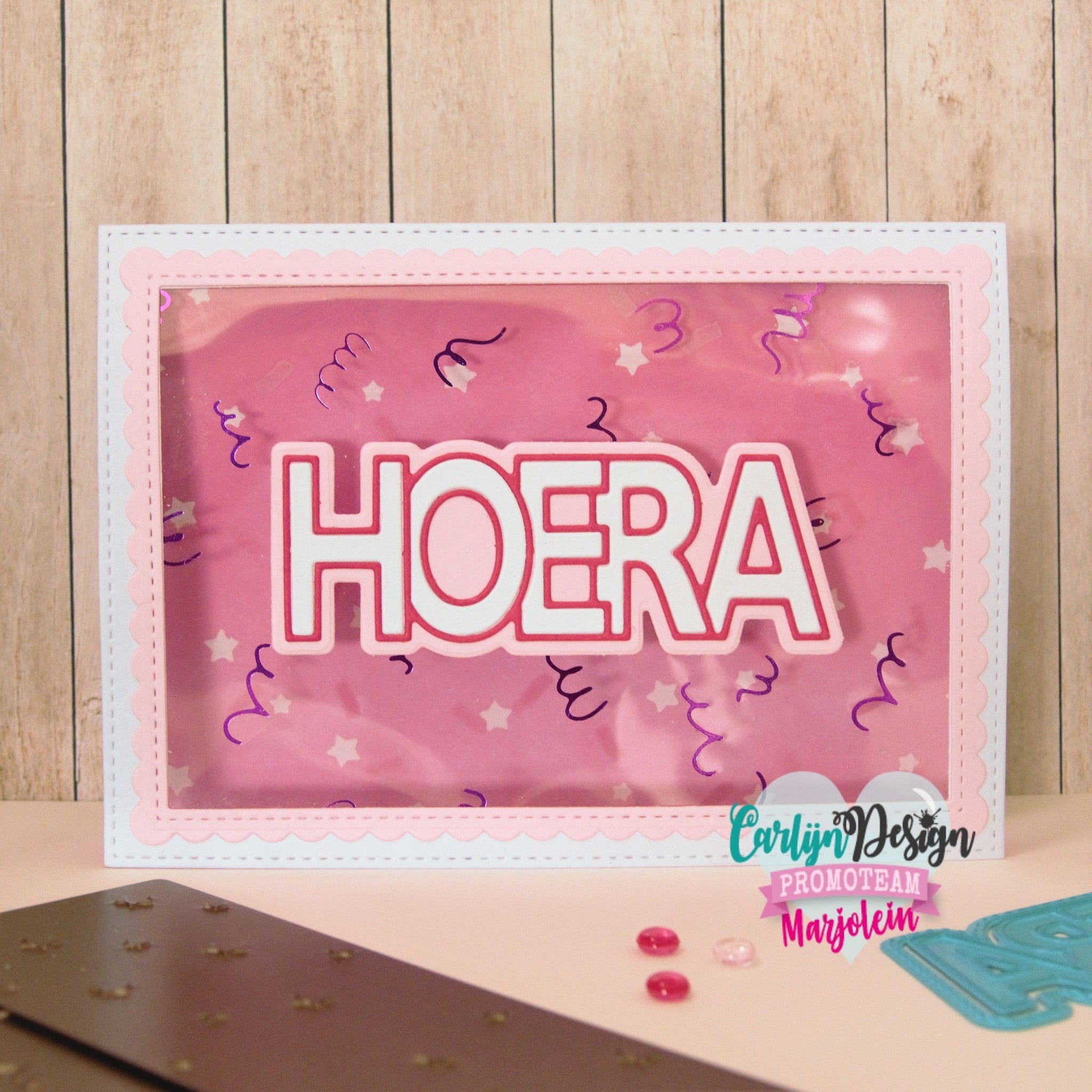 CarlijnDesign A6 Confetti CDHF-0021 hot foil-plate fest
