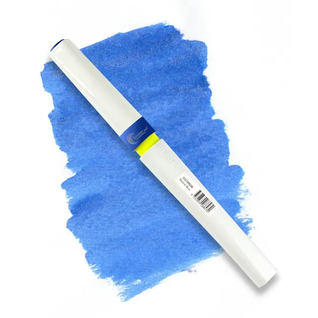 Winkles Glitter Brush Marker tusj Marine Blue blå