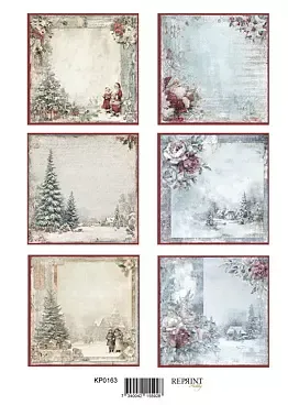 Reprint Deck the Halls Tags klippark A4 jul