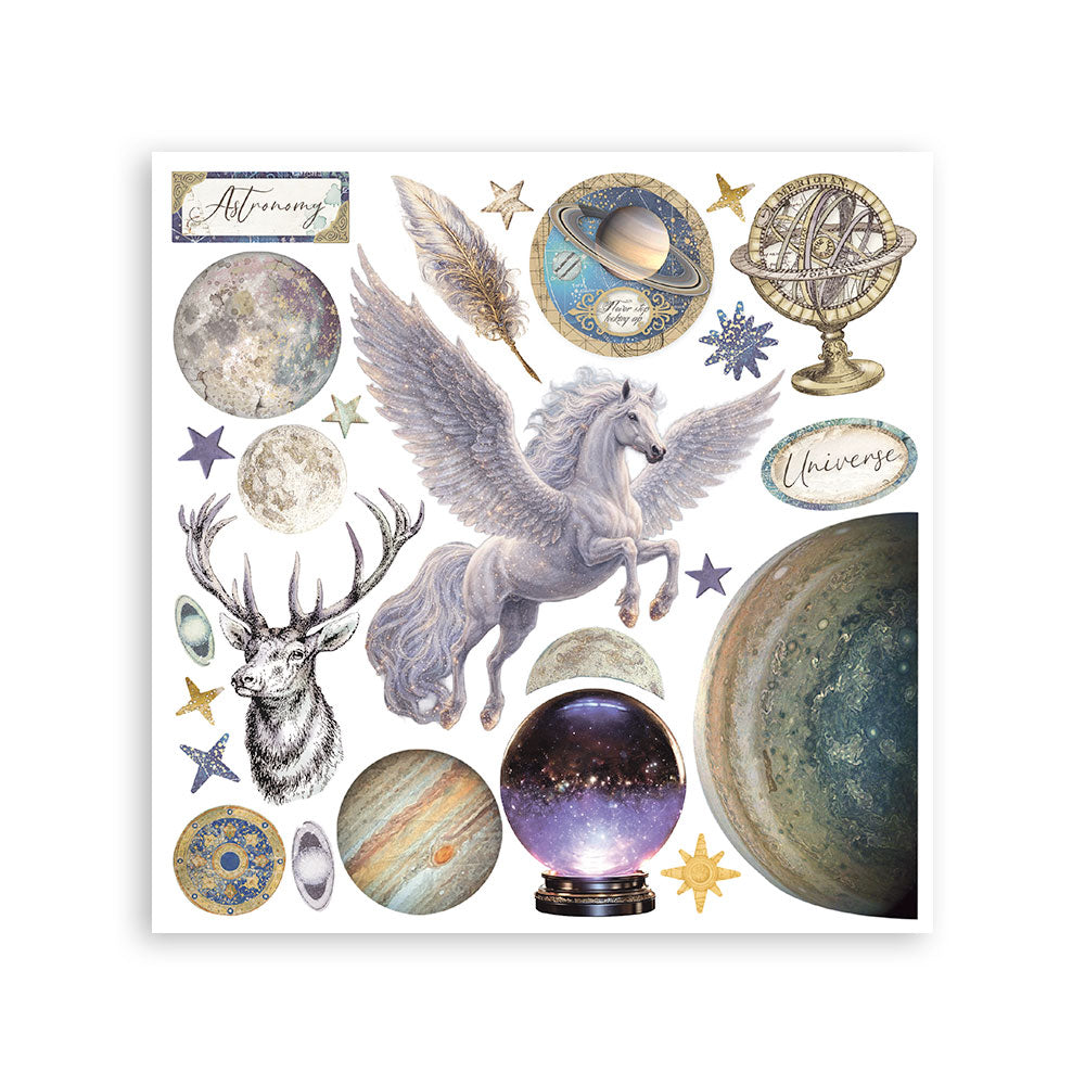 Stamperia Cosmos rub-on 15,5 cm 6 ark Cristina Radovan