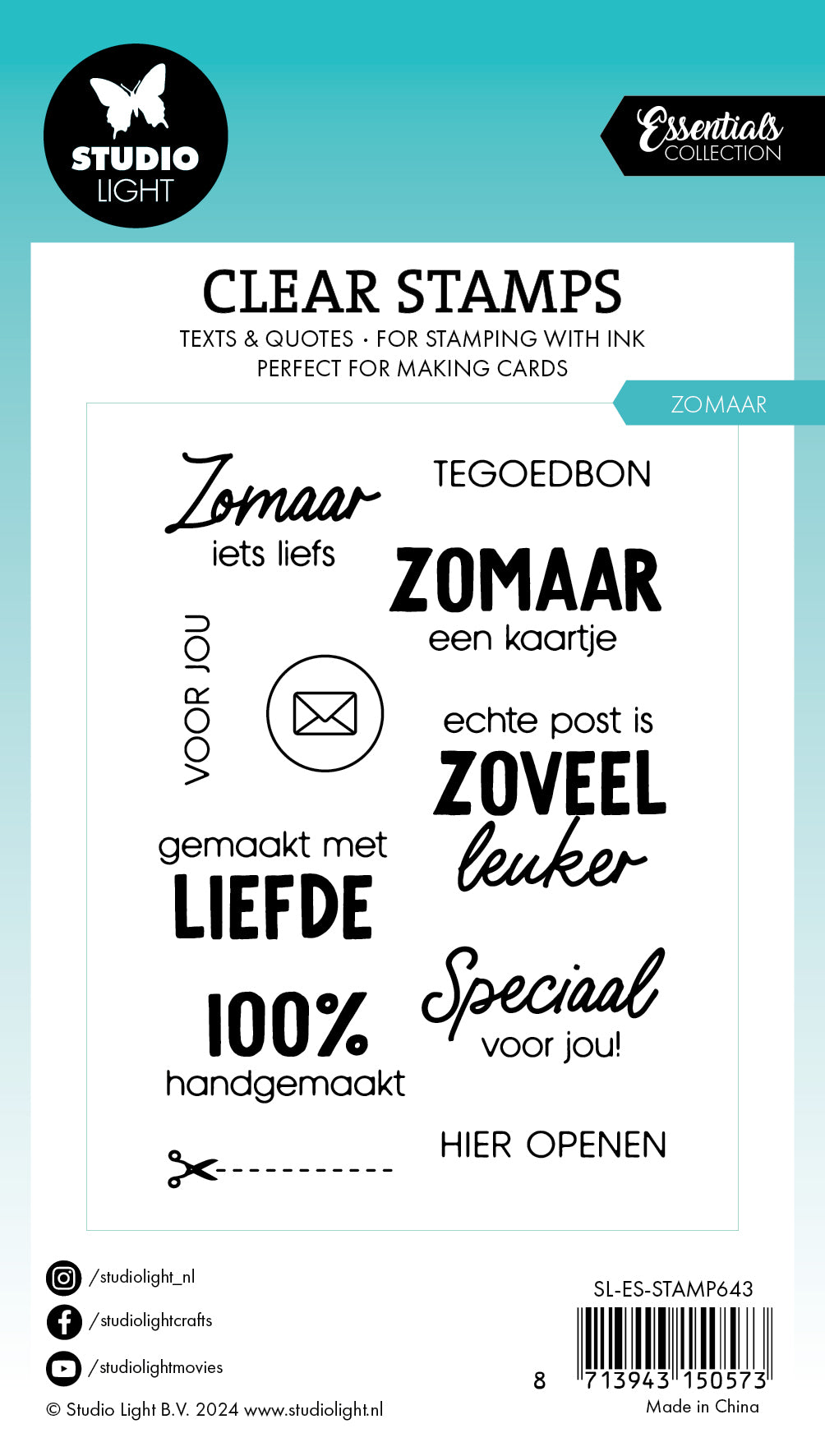 Studio Light Essentials Zomaar klarstempel tekster