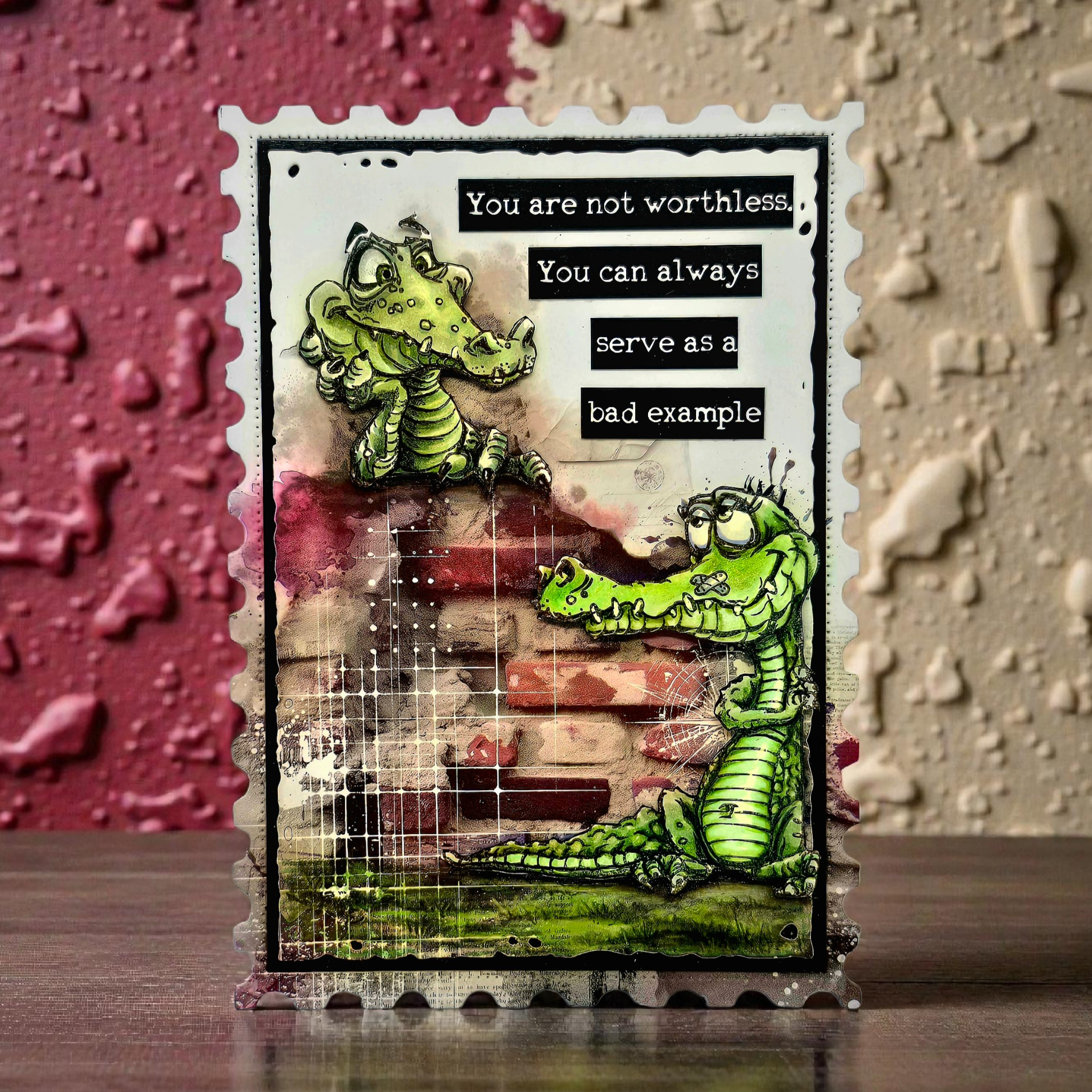 Aall and Create TP-1411 Beware the Smile stempel A6