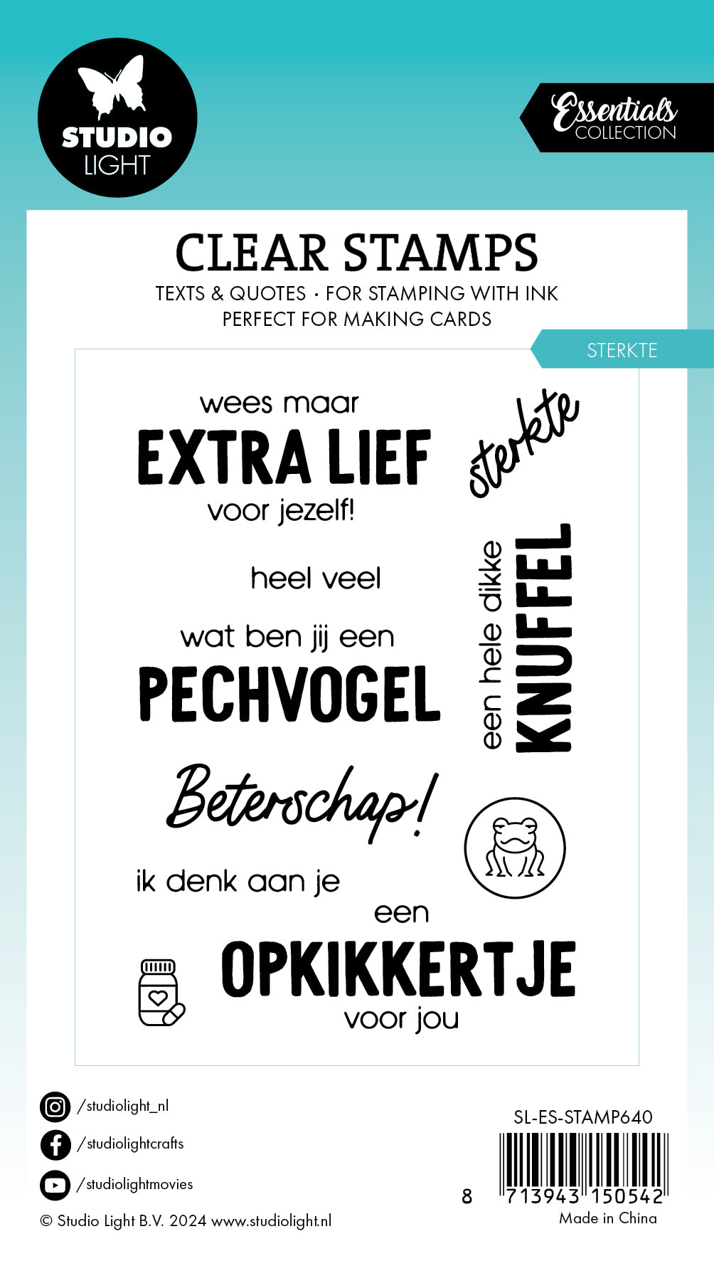 Studio Light Essentials clear stamp Sterkte kondolanse