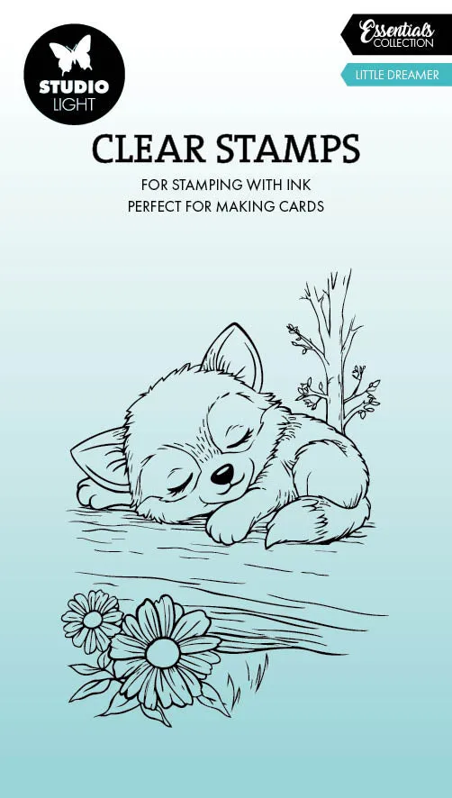 Studio Light Essentials Little Dreamer Fox stempel rev