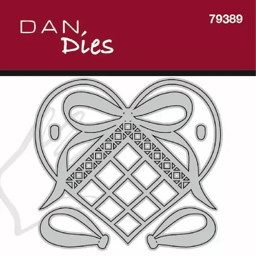 Dan Dies 79389 hjerte med sløyfe dies flettet