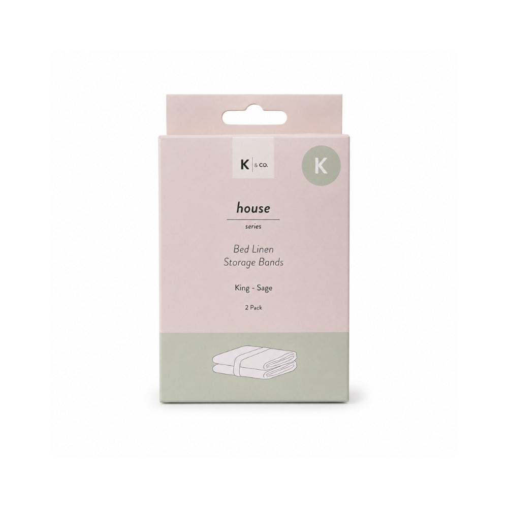 K&Co. House Series sengetøysbånd King 2-pk salvie