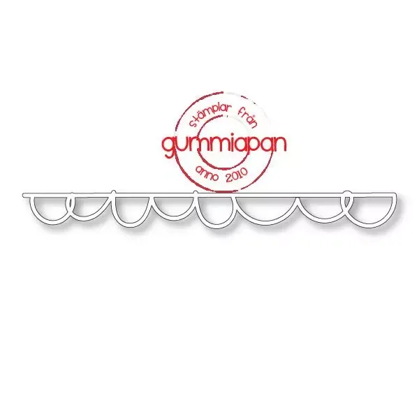 Gummiapan Doodled Border dies border