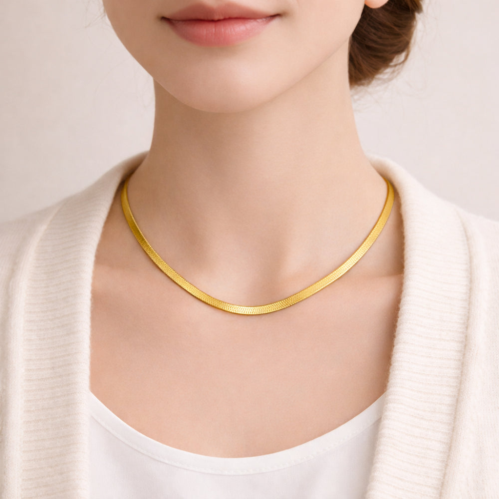 K&Co. Jada Snake Chain kjede gull