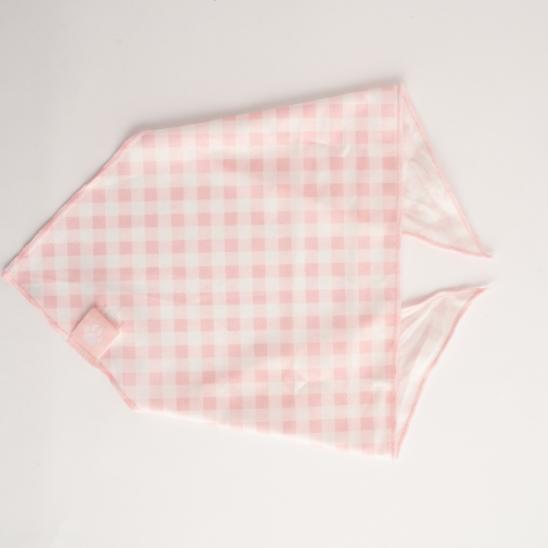 KaiserCraft bandana rosa rutet til hund og katt