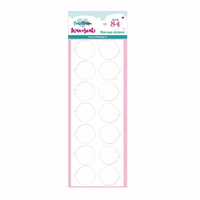 CarlijnDesign CDWX-0003 vokssegl klistremerker 84 stk