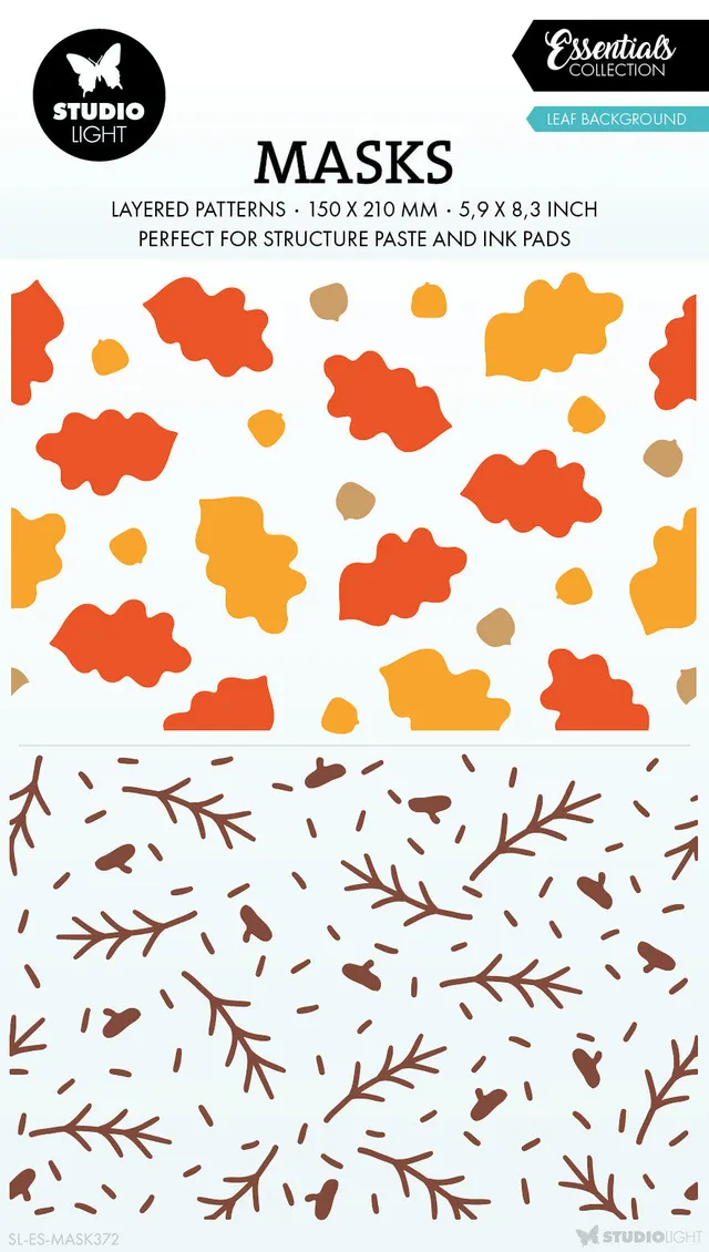 Studio Light Essentials Leaf Background maske 150x210 mm