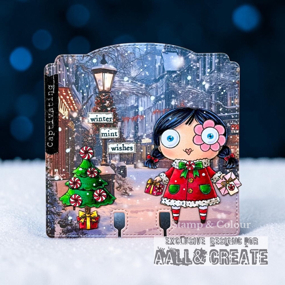 AALL & Create TP-1395 stempelsett Water Mint A7 5 motiv