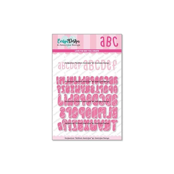 CarlijnDesign Alfabet Jocelijne dies CDJD-0033 2 sett