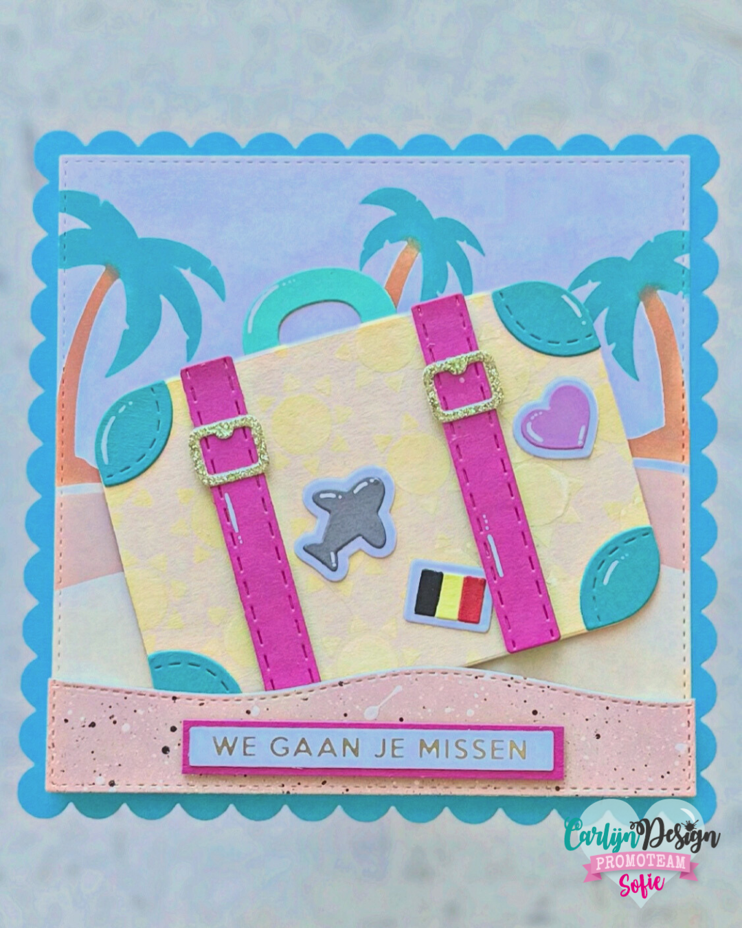 CarlijnDesign Let's Travel CDJD-0060 dies koffert