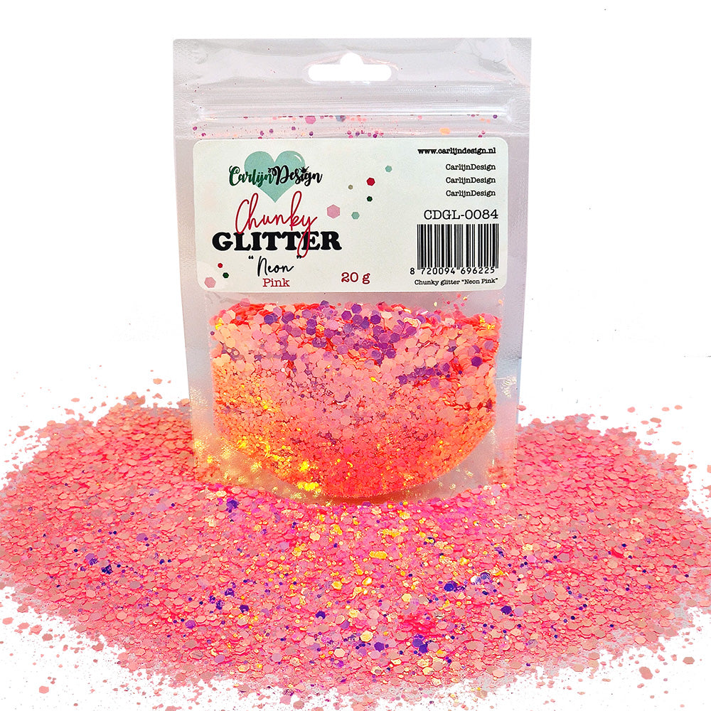 CarlijnDesign Chunky Glitter COMBO 13 Neons glitter 8x20g
