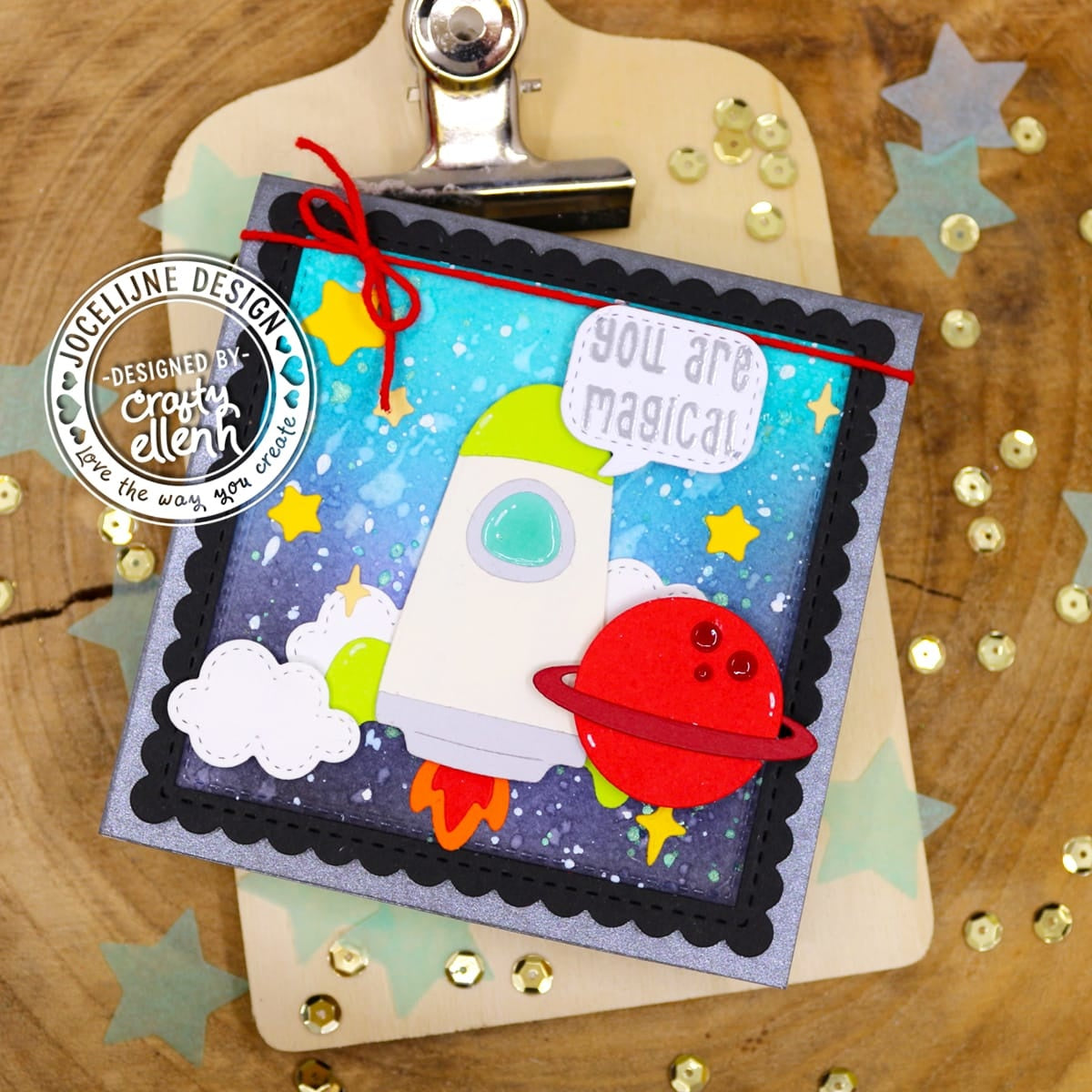 CarlijnDesign Space Greetings CDJD-0031 dies romtema