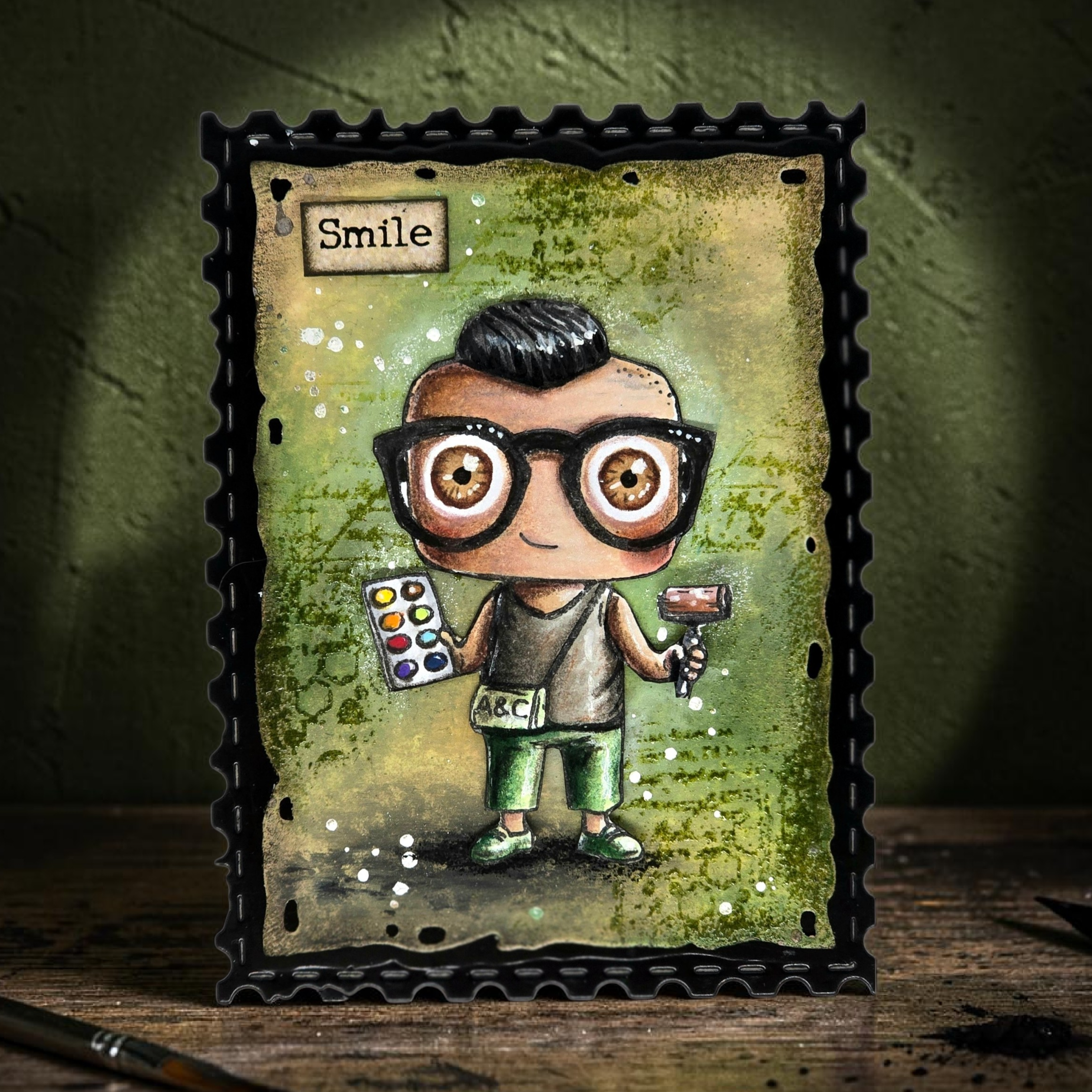 AALL & Create TP-1302 Lil Abs 2 stempelsett A7 samlerutgave