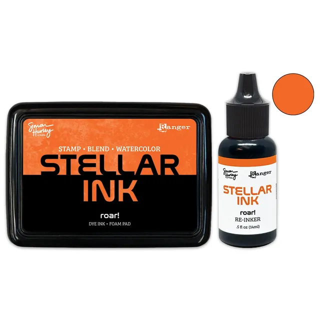Ranger Simon Hurley create Stellar Roar stempelpute refill rød