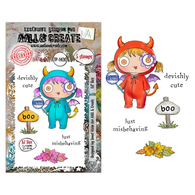 AALL & Create TP-1420 Lil Boo stempelsett A7 halloween