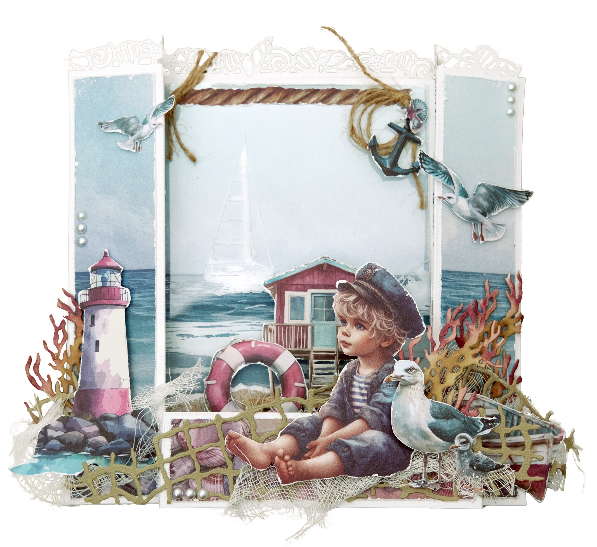Jenine’s Mindful Art Tide of Hope dies Deep sea decoration hav