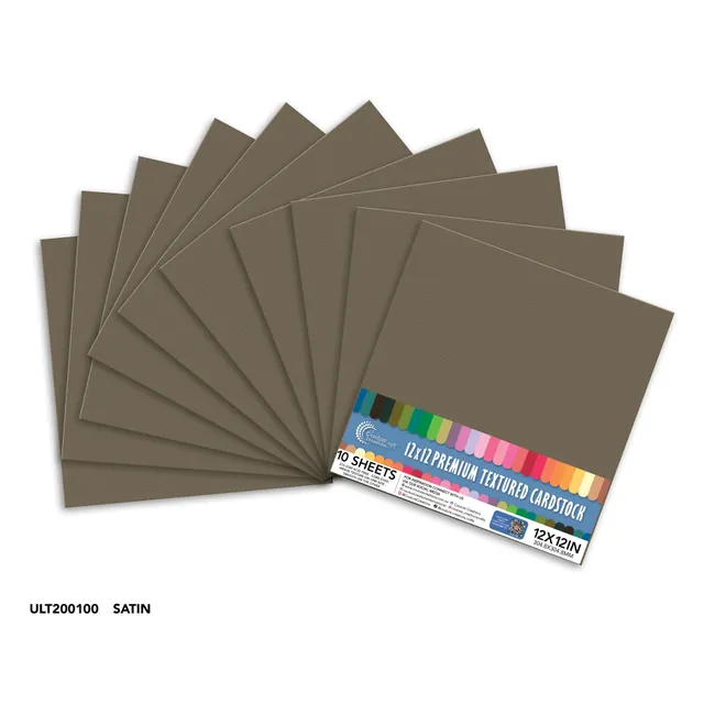 Couture Creations Satin kartong 12x12 216gsm 10 ark
