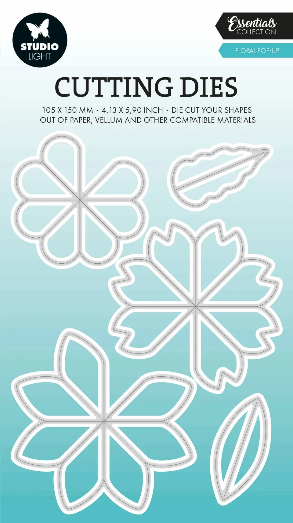 Studio Light Essentials Floral Pop-up dies 105x150 mm
