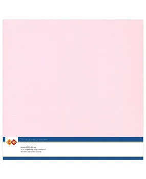 Korthobby Linen Cardstock kartong light pink