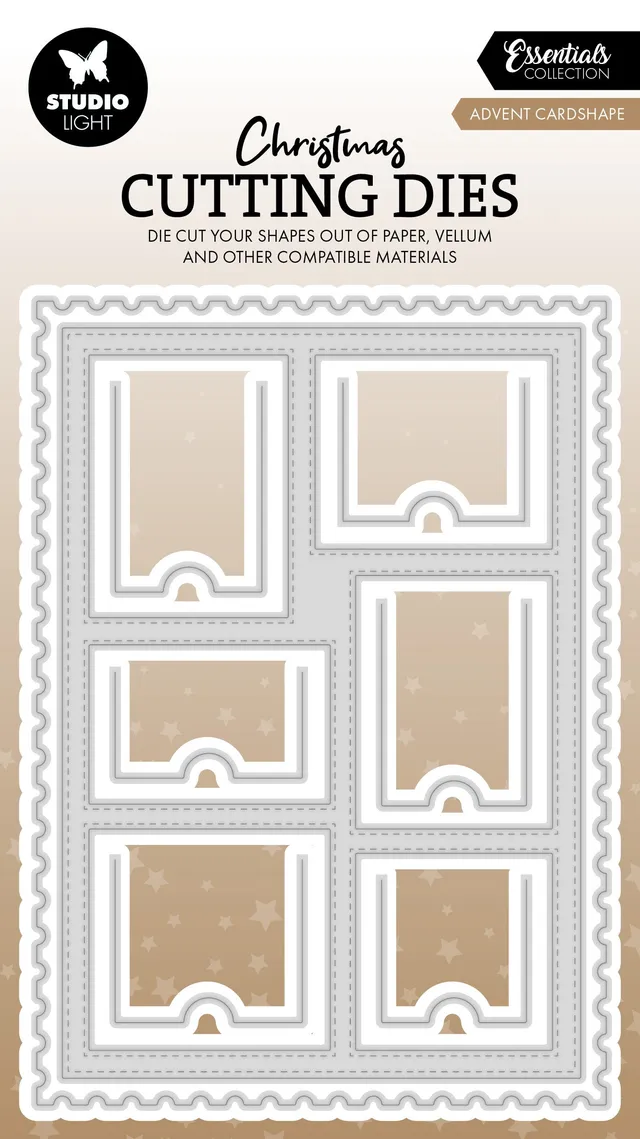 Studio Light Essentials Advent Cardshape dies 150x107