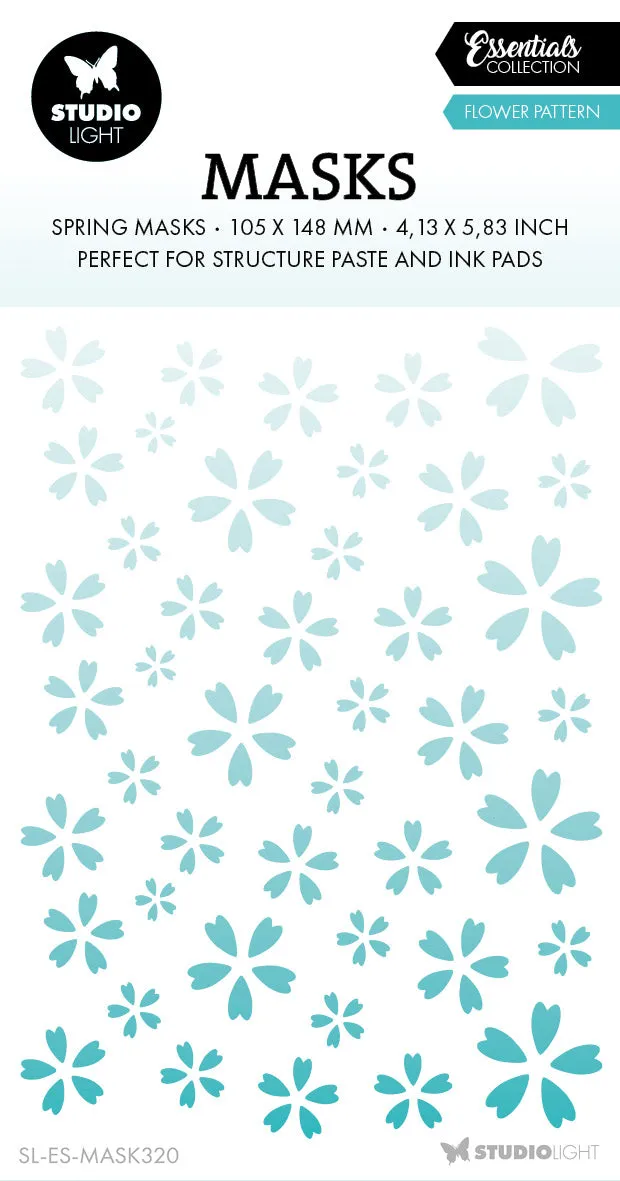 Studio Light Essentials Flowers Background sjablong mask A6