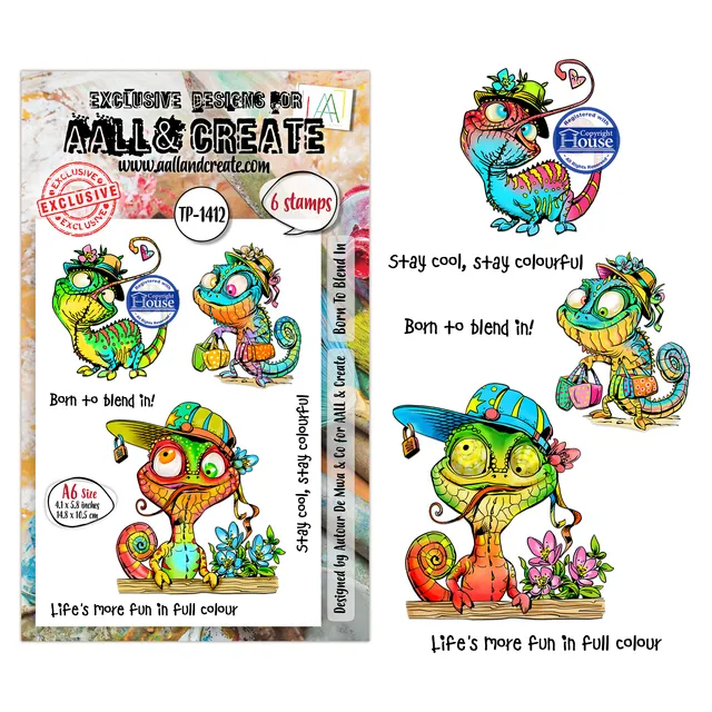 AALL & Create TP-1412 Born To Blend In stempelsett A6