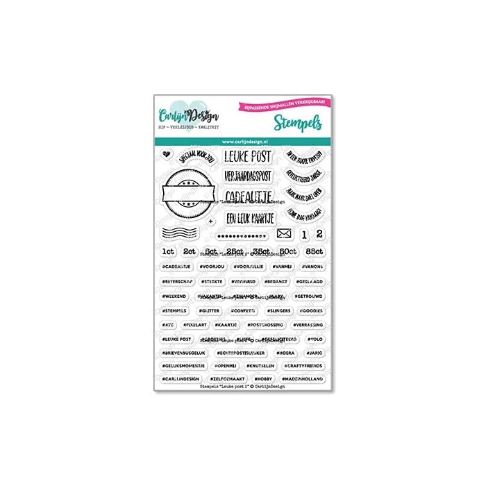 CarlijnDesign Leuke Post 2 CDST-0116 stempel A6