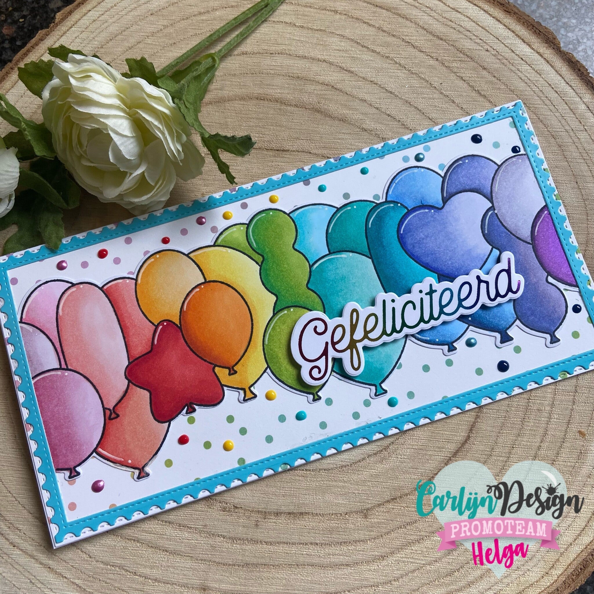 CarlijnDesign Monoline Gefeliciteerd CDSN-0131 dies gratulasjon
