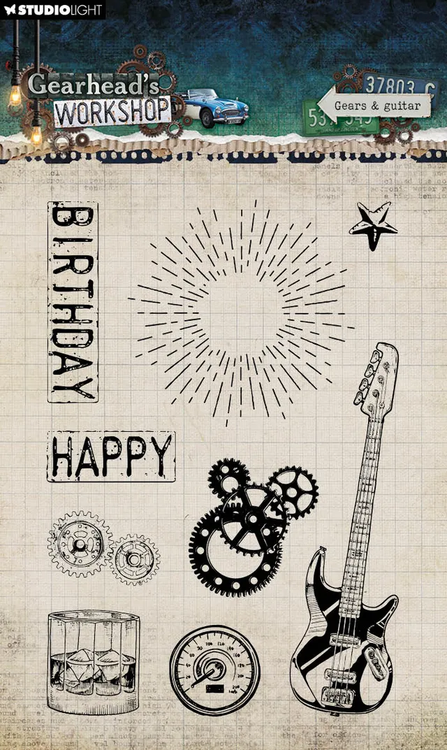 Studio Light Gearhead's Workshop Gears & Guitar klarstempel