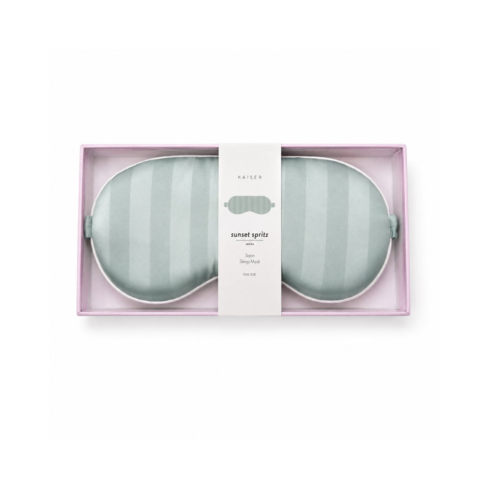 K&Co. Sunset Spritz Sage Stripe sovemaske sateng